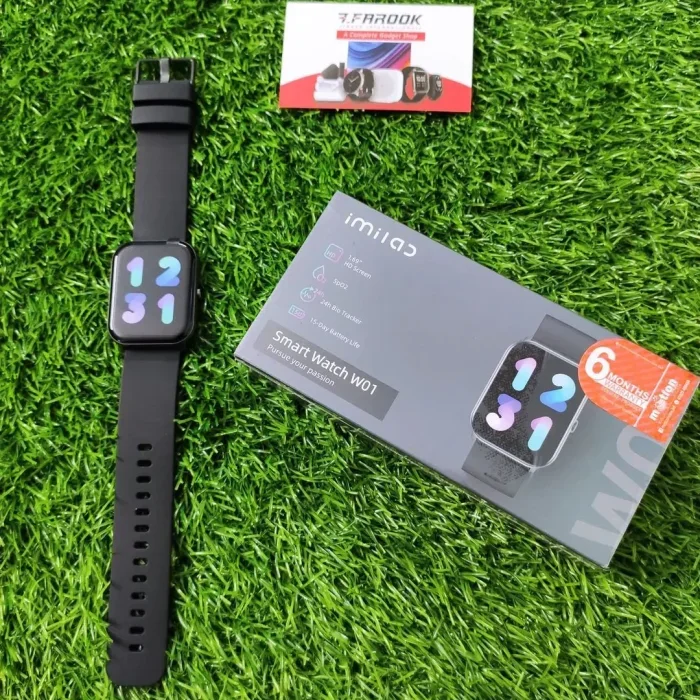 IMILAB W01 Fitness Sport 1.69-inch Waterproof Smart Watch  Black