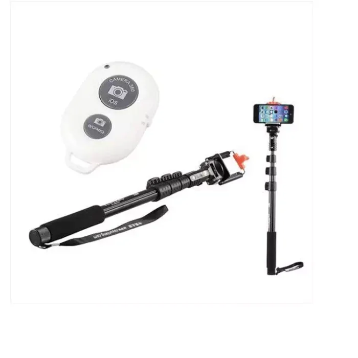 YT-188 Extendable Handheld Selfie Stick Monopod for Smart Phones with Bluetooth Wireless Remote Shutter
