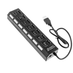 Generic USB Hub 7 Ports Top U2-10 Black