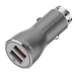 LDNIO C407Q Dual USB Output Car Charger With Cable For IOS