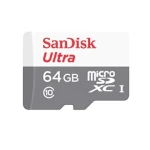 سانديسك  Ultra  سعة 64 جيجا بايت بسرعة 80 ميجابايت في الثانية بطاقة UHS-I MicroSDXC - فئة 10