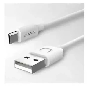 Usams,5V 2A Micro, USB Fast Charging Data Cable - White (1m)