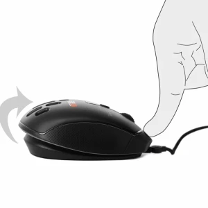 2B (MO867) Swing Wired Gaming Mouse 10000DPI - Black
