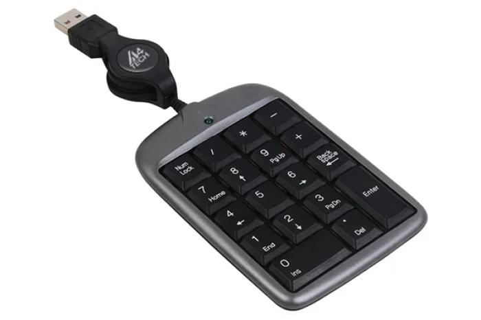 A4Tech TK-5 Mini Numeric Keypad  Silver Grey