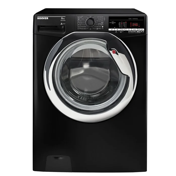 HOOVER Washing Machine Fully Automatic 8 Kg Black DXOA38AC3B-ELA