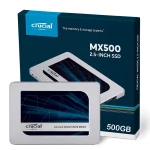كروشال MX500  سعة 500 جيجابايت  3 دي  NAND ساتا  2.5 بوصة 7 ملم ذاكرة داخلية  اس اس دي