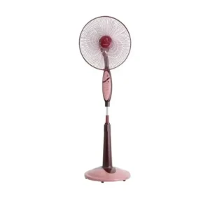 Tornado Stand Fan 16 Inch 4 Plastic Blades and Remote Control Gray or Maroon Color EFS-65
