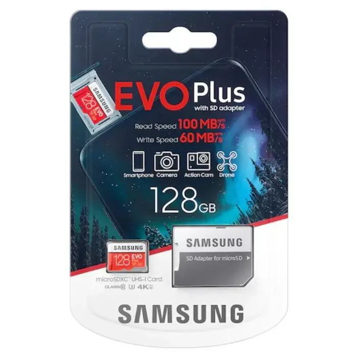Samsung EVO Plus microSDXC Memory Card 128GB - MC128HA