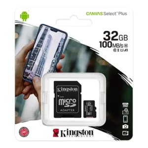 Kingston 32GB Class10 Canvas Select Plus MicroSD Card With SD Adaptor SDCS2/32GB