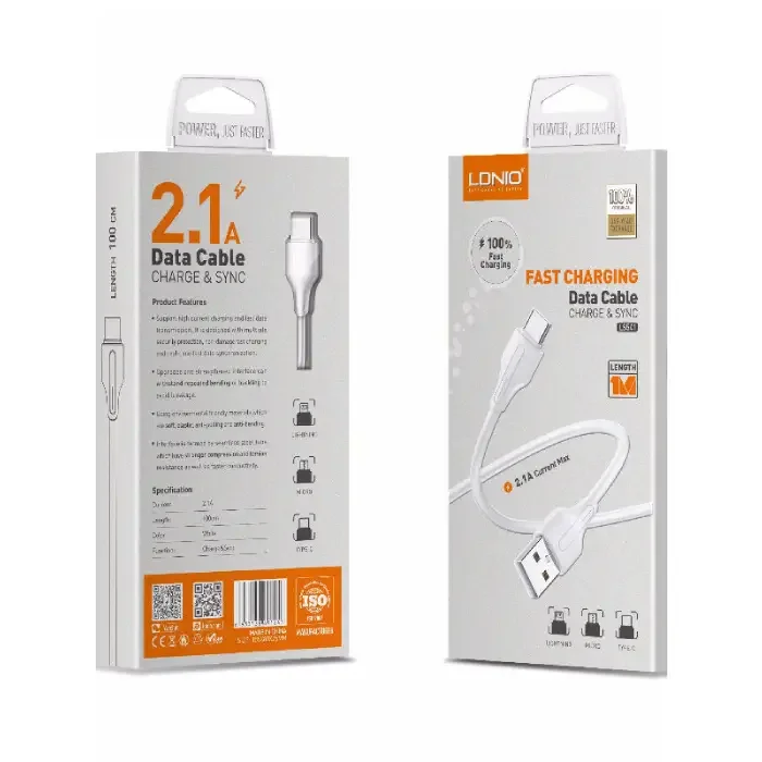LDNIO Fast Charging Cable  LS542 For Type-C