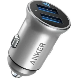 Anker A2727H42 PowerDrive 2 Alloy  Mini 24W Car Charger  Silver