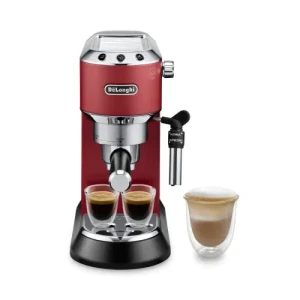 Delonghi EC-685-R Dedica Style Espresso Coffee Machine 15 Bar Red