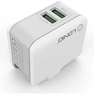 LDNIO A2203 Travel Fast Charger with 2 USB Ports with Micro Cable