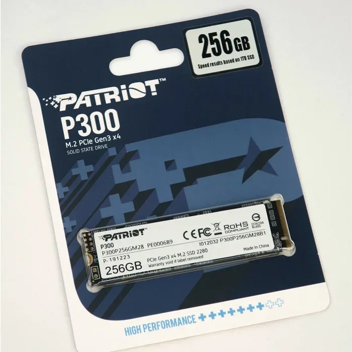 Patriot 256GB P300 m.2 PCIe SSD Memory - 9SE00083