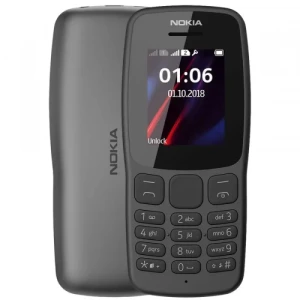 NOKIA 106 Dual SIM 1.8-inch Mobile 4MB RAM Dark Gray TA-1114 DS