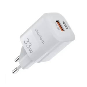 Choetech Fast Wall Charger USB Type C For iPhone PD QC 33W White - CHT-PD5006