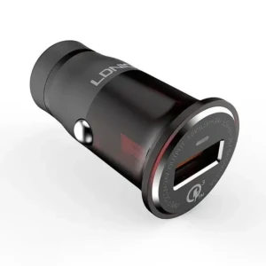 LDNIO C304Q 1-Port USB Car Charger QC3.0 - 18W With Lightning IOS Cable