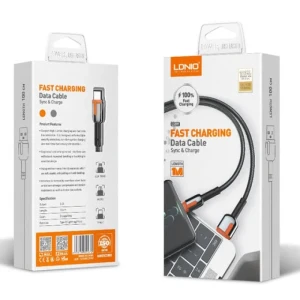 LDNIO LS591 Fast USB Type-C Charging Data Cable 1M  - Black