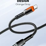 LDNIO LS592 Fast USB Type-C Charging Data Cable 2M  Black