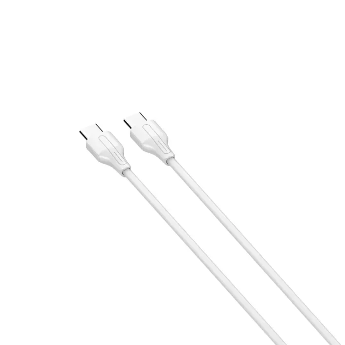 LDNIO LC122-C, Fast Charging Cable Type-C TO Type-C 2Meters 65W - White