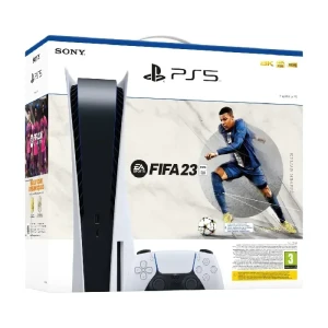 PlayStation 5 Console PS5 Disc Version with FIFA 23 Bundle, 2 Years IBS Warranty