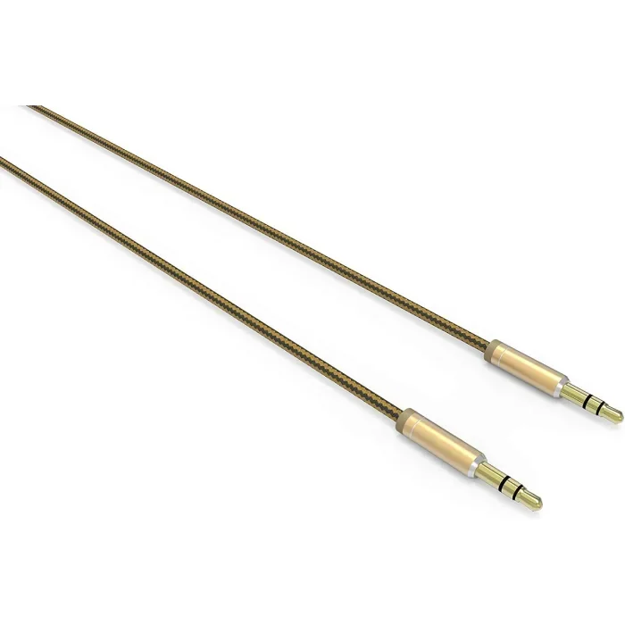 LDNIO LS-Y01, 3.5mm AUX Audio 1Meter Cable - Gold