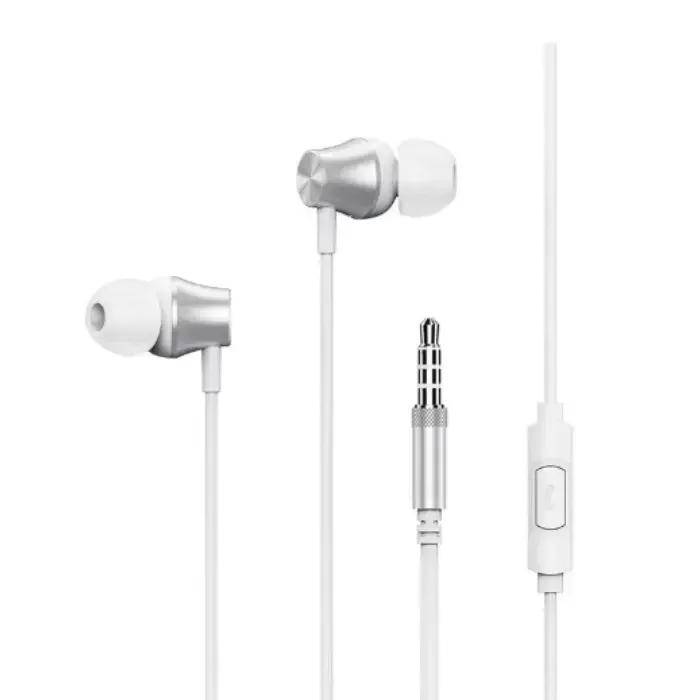 Remax RM-202 Wired 1.2 Meter Earphones White