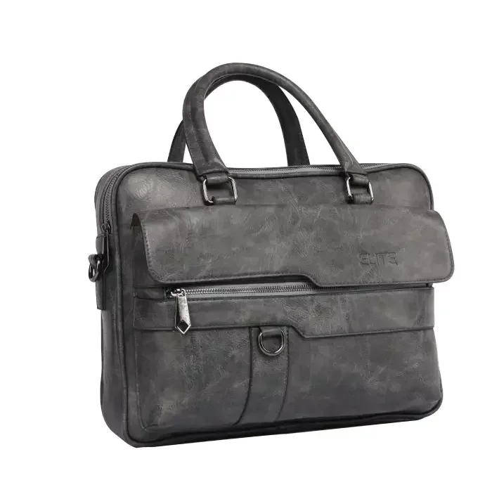 ELITE Elegant Leather Bag Grey
