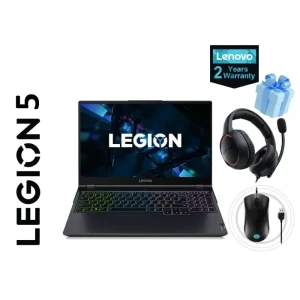 Lenovo Legion 5 15ACH6H, Gaming Laptop, R7-5800H, 16GB, 1TB SSD, 15.6-FHD 165Hz, RTX 3070 8GB,  RGB Mouse M300, 2Yrs Warranty + Cougar HX330 Headphone