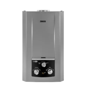 Zanussi 10 Liter Delta  Gas  Water  Heater  With  Season Selection Knob Silver - ZYG10113SL