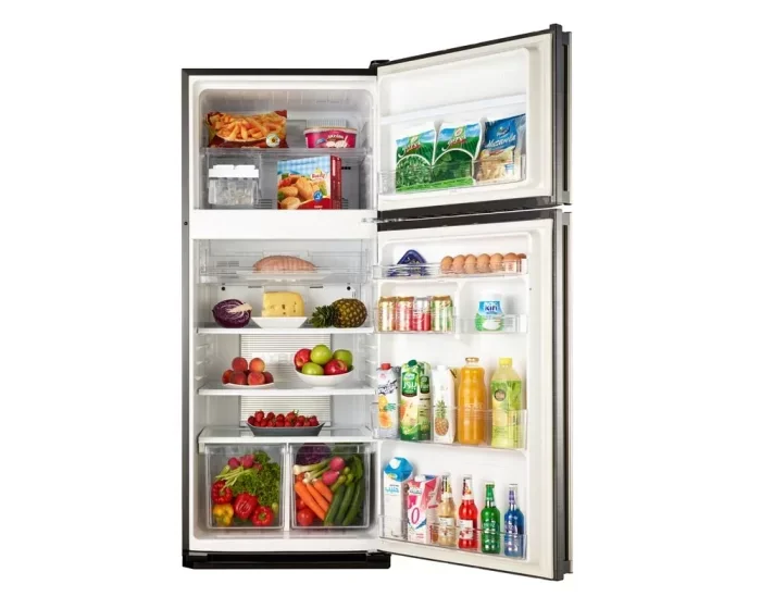 SHARP Refrigerator Digital No Frost 385 Liter 2 Doors In Black Color With Plasma-cluster SJ-PC48A (BK)
