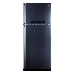 SHARP Refrigerator Digital No Frost 385 Liter 2 Doors In Black Color With Plasma-cluster SJ-PC48A (BK)