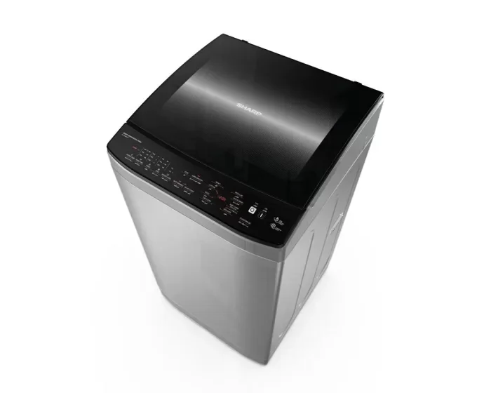 SHARP Washing Machine Top Automatic 9 Kg  Pump Silver ES-TN09GSLP
