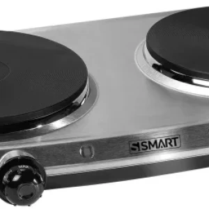 Smart TWIN Electric Hot Plate Silver Color 2500Watt  SHP020T