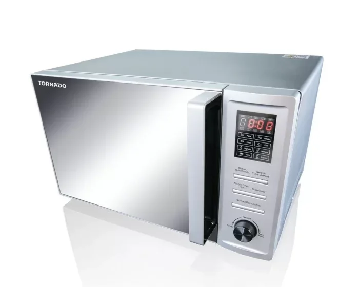 TORNADO Microwave Grill 36 Liter 1000 Watt 8 Menus  Silver MOM-C36BBE-S