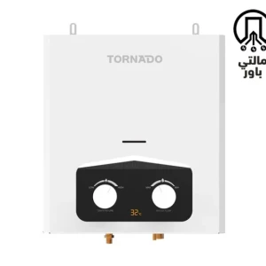 TORNADO Gas  Water Heater  6 Litre without Chimney Digital  For Natural Gas  White  GH-MP6SN-W