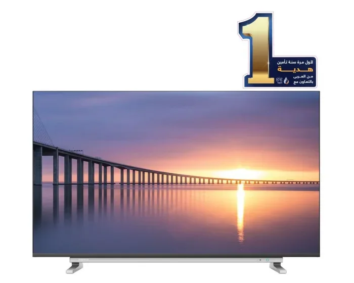 TOSHIBA 4K Smart Frameless LED TV 43 Inch With Built In Receiver 3 HDMI and 2 USB Inputs-43U5965EA