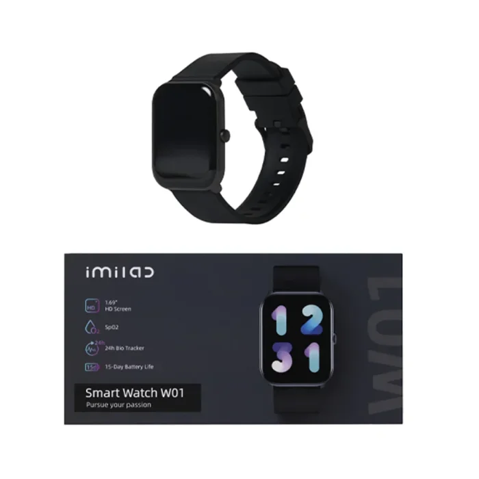 IMILAB W01 Fitness Sport 1.69-inch Waterproof Smart Watch  Black