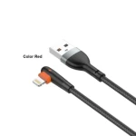 LDNIO LS561 2.4A Fast Charging L Shape Lightning IOS Cable