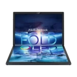 لاب توب اسوس زين بوك Fold OLED UX9702AA-OLED007W شاشة لمس انتل Ci7-1250U رام 16 جيجا و 1 تيرا هارد SSD رسومات انتل ايريس Xe ويندوز 11 - اسود