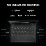 Asus ROG Flow GV301QC-K6029T Gaming Laptop 13.4 inch FHD+ WUXGA Touch AMD R9-5980HS 32GB RAM 1TB SSD NVIDIA GeForce RTX 3050 4GB Win10 90NR04G5-M02030