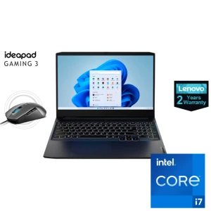Lenovo IdeaPad Gaming 3 15IHU6 Laptop Intel Ci7-11370H 16GB RAM 512GB SSD 15.6 FHD 120Hz RTX 3050 4GB + M100 RGB Mouse 82K100F5ED