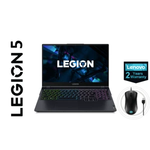 Lenovo Legion 5 15ACH6H Gaming Laptop AMD R7-5800H 16GB RAM 1TB SSD 15.6-inch FHD 165Hz NVidia GeForce RTX 3070 8GB + RGB Mouse M300 2Yrs Warranty
