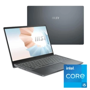 MSI Modern 14 B11M Laptop Intel Ci5 -1155G7 8GB RAM 512GB SSD 14-inch FHD Intel Iris Xe Graphics DOS Carbon Grey