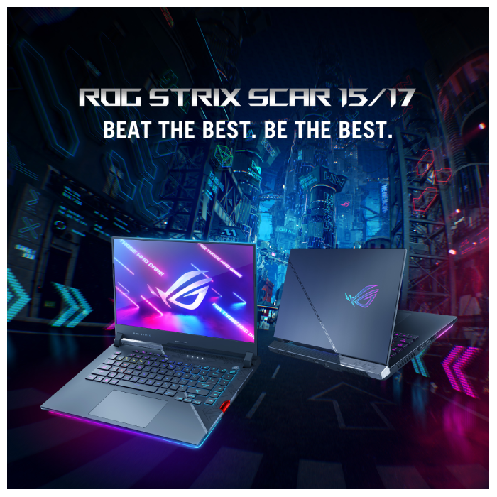Asus Rog Strix Scar 17 G733ZW-KH162W Gaming Laptop 17.3 Inch FHD 360Hz Intel Ci9-12900H 32GB RAM 2TB SSD RTX 3070 Ti 8GB Win11 – 90NR08G2-M009H0