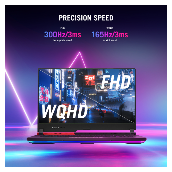 Asus ROG Strix G15 G513RM-LN007W Gaming Laptop 15.6-inch WQHD 240Hz AMD R7-6800H 16GB RAM 1TB SSD RTX 3060 6GB Win11 90NR0845-M00NZ0 Eclipse Gray