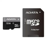 ADATA بطاقة ذاكرة  بسعة 32 جيجا بايت مع محول فئة 10