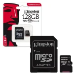 Kingston SDCS 128GB MicroSD Card With SD Adaptor Class10 Canvas