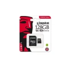 Kingston SDCS 128GB MicroSD Card With SD Adaptor Class10 Canvas