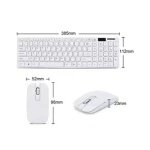 I-ROCK K-06 2.4G Optical Wireless Keyboard And USB Mouse Combo Kit White